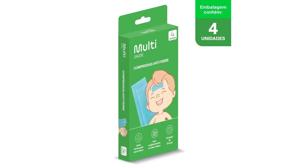 Compressa Anti Febre 4 Unidades - Multilaser