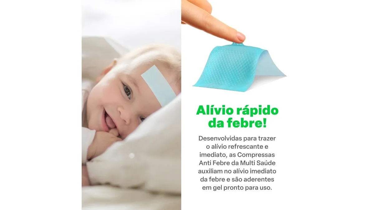 Compressa Anti Febre 4 Unidades - Multilaser