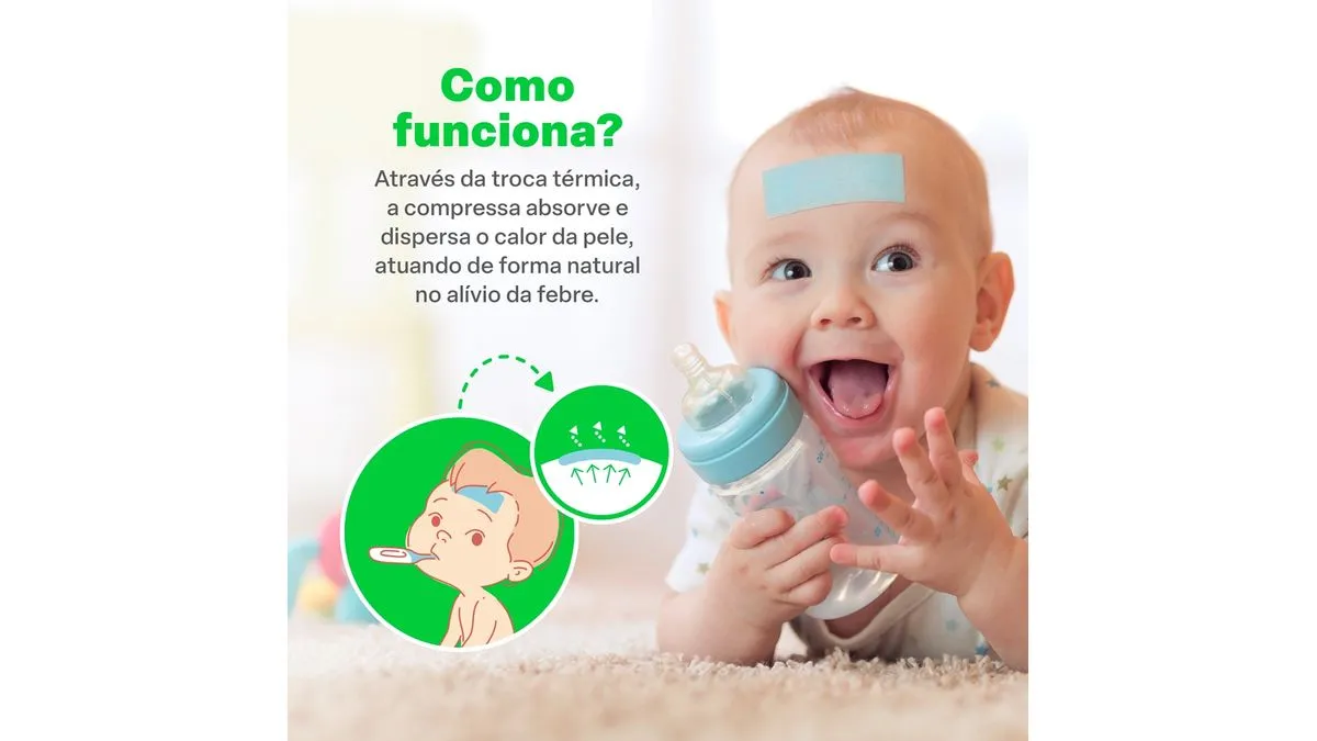 Compressa Anti Febre 4 Unidades - Multilaser