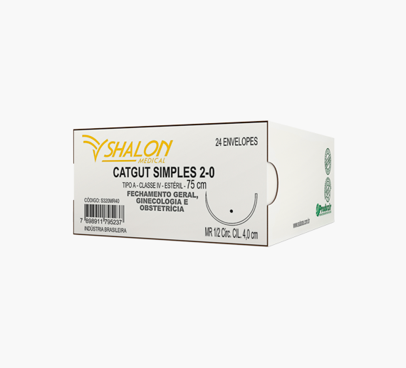 Fio de Sutura Catgut Simples