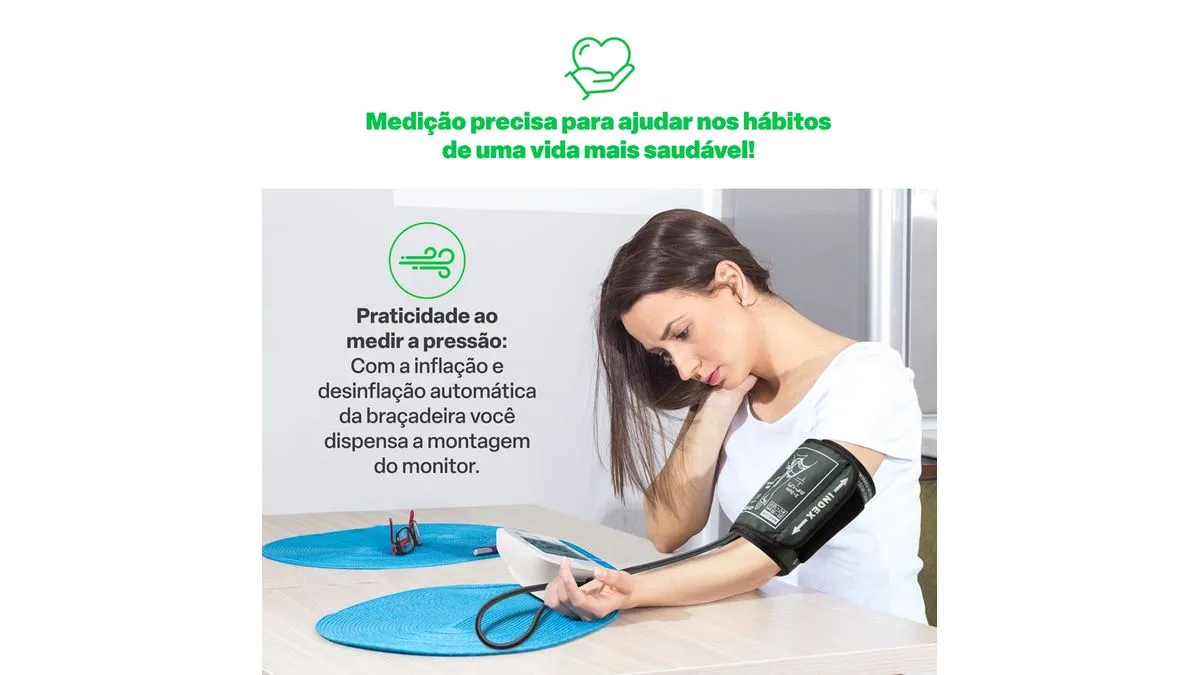 Monitor De Pressão Arterial de Braço - Multilaser