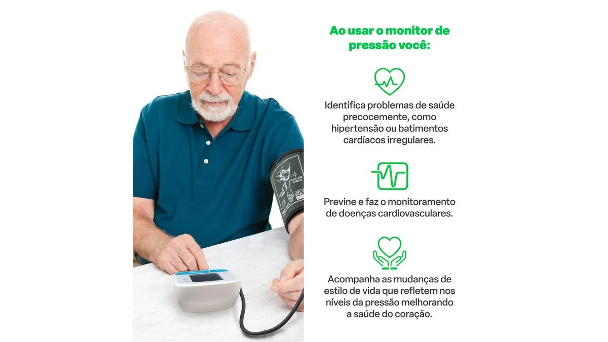 Monitor De Pressão Arterial de Braço - Multilaser
