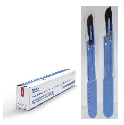 Bisturi descartável com lâmina